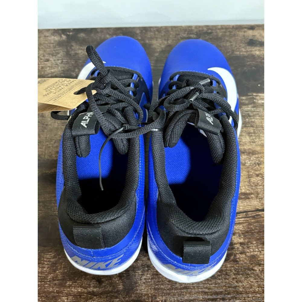 Nike Alpha‎ Menace 4 Shark Football Cleats Black Blue New Without Box Size 11.5 - Picture 9 of 11